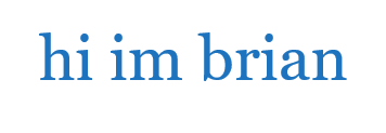 hi im brian logo